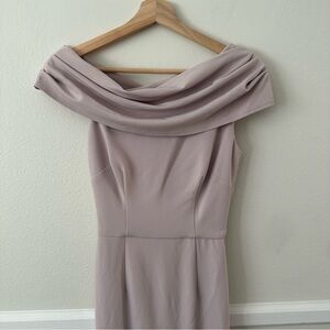 NWOT Katie May Off Shoulder Gown